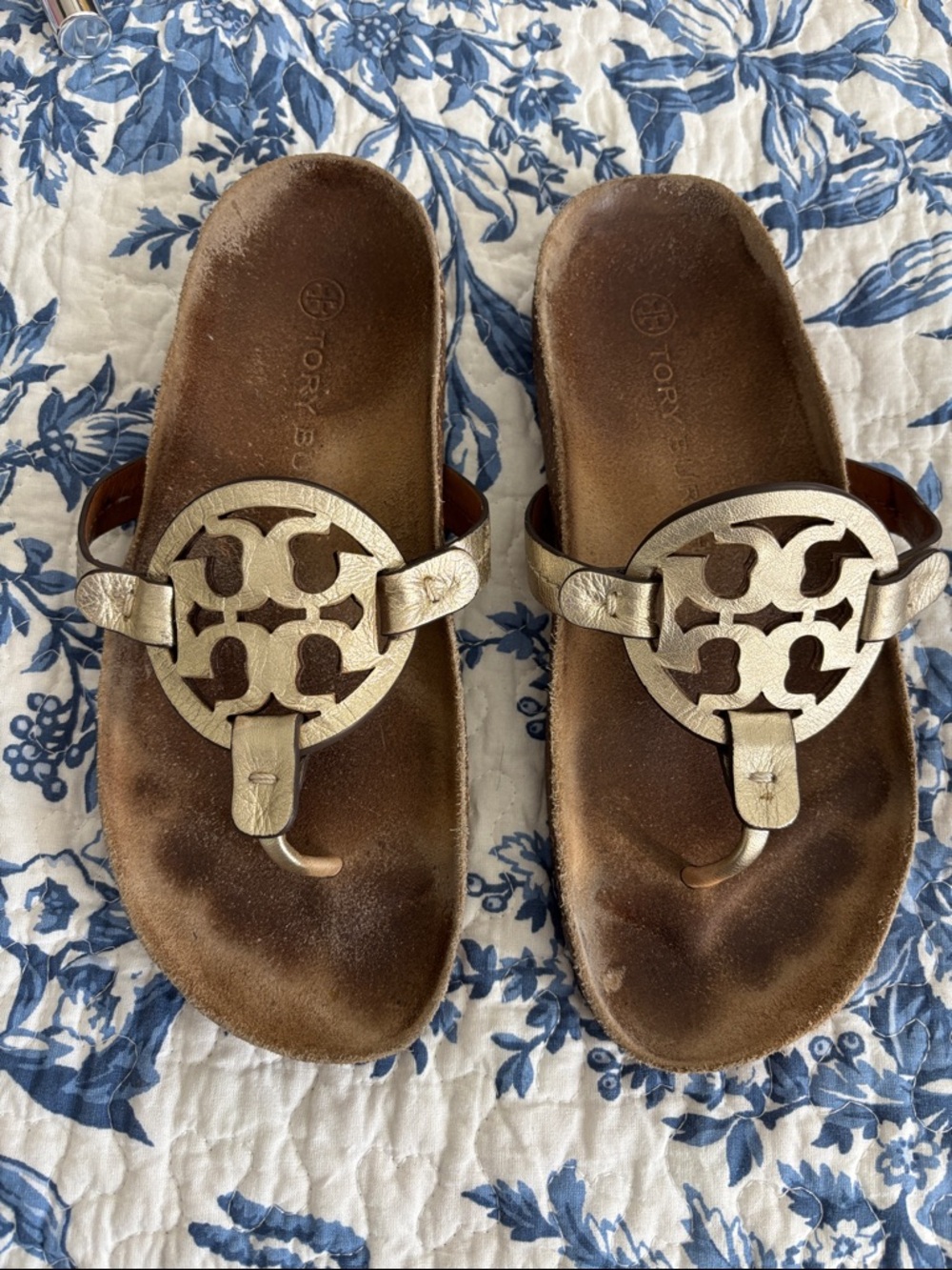 Tory Burch Metallic Miller Sandals